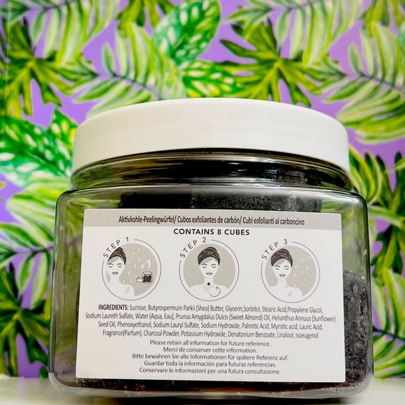 Exfoliating Cubes Charcoal Softening and Purify NEW Sunday Rain Body Cubes - Picture 2 of 4